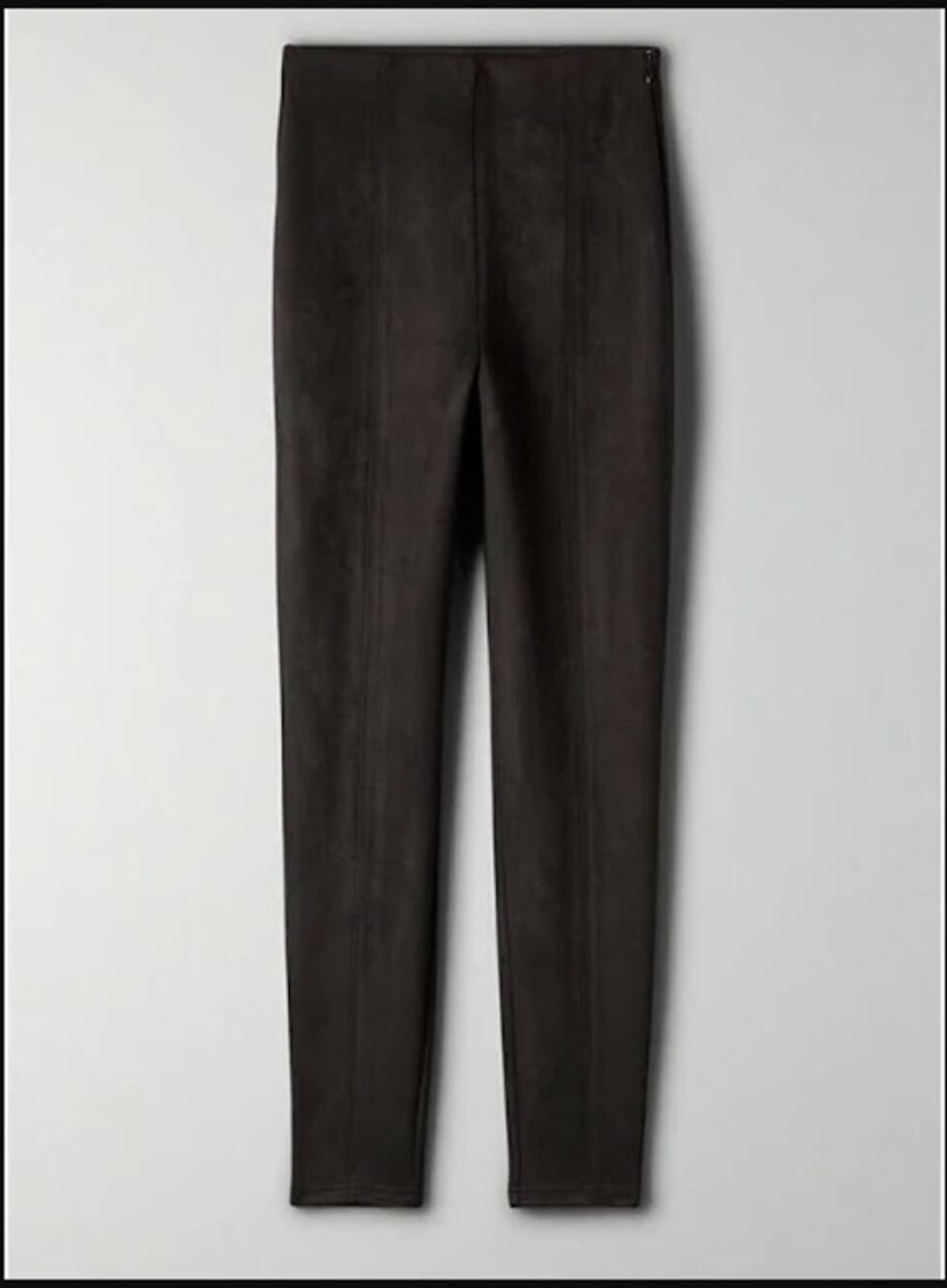 NEW Babaton Mace Faux Suede Pull On Pants Black Womens 10